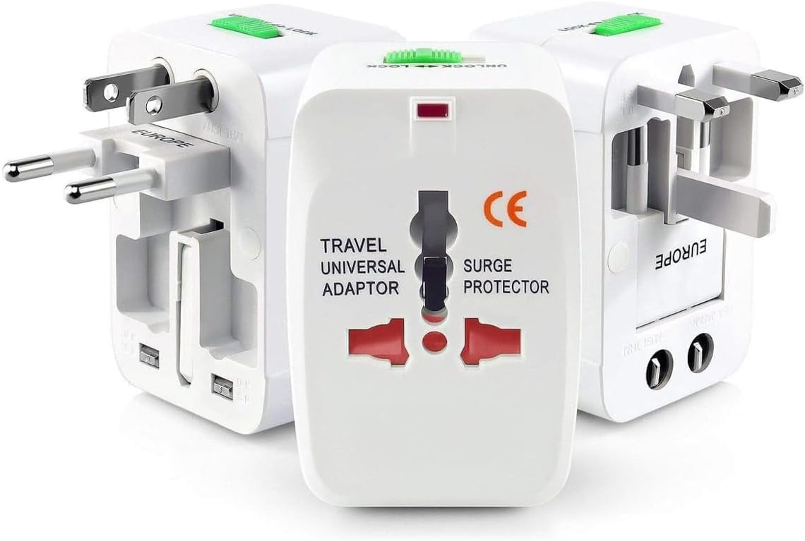 Universal Travel Adapter – UK, US & Europe Plugs
