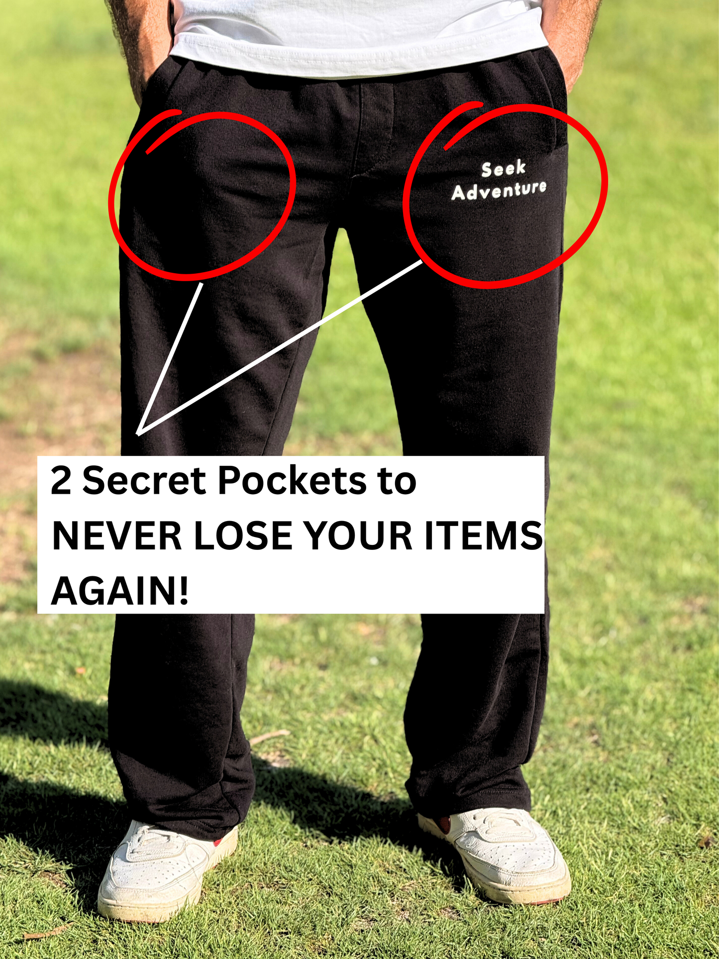 Seek Anti-Theft Sweatpants (Jet Black)
