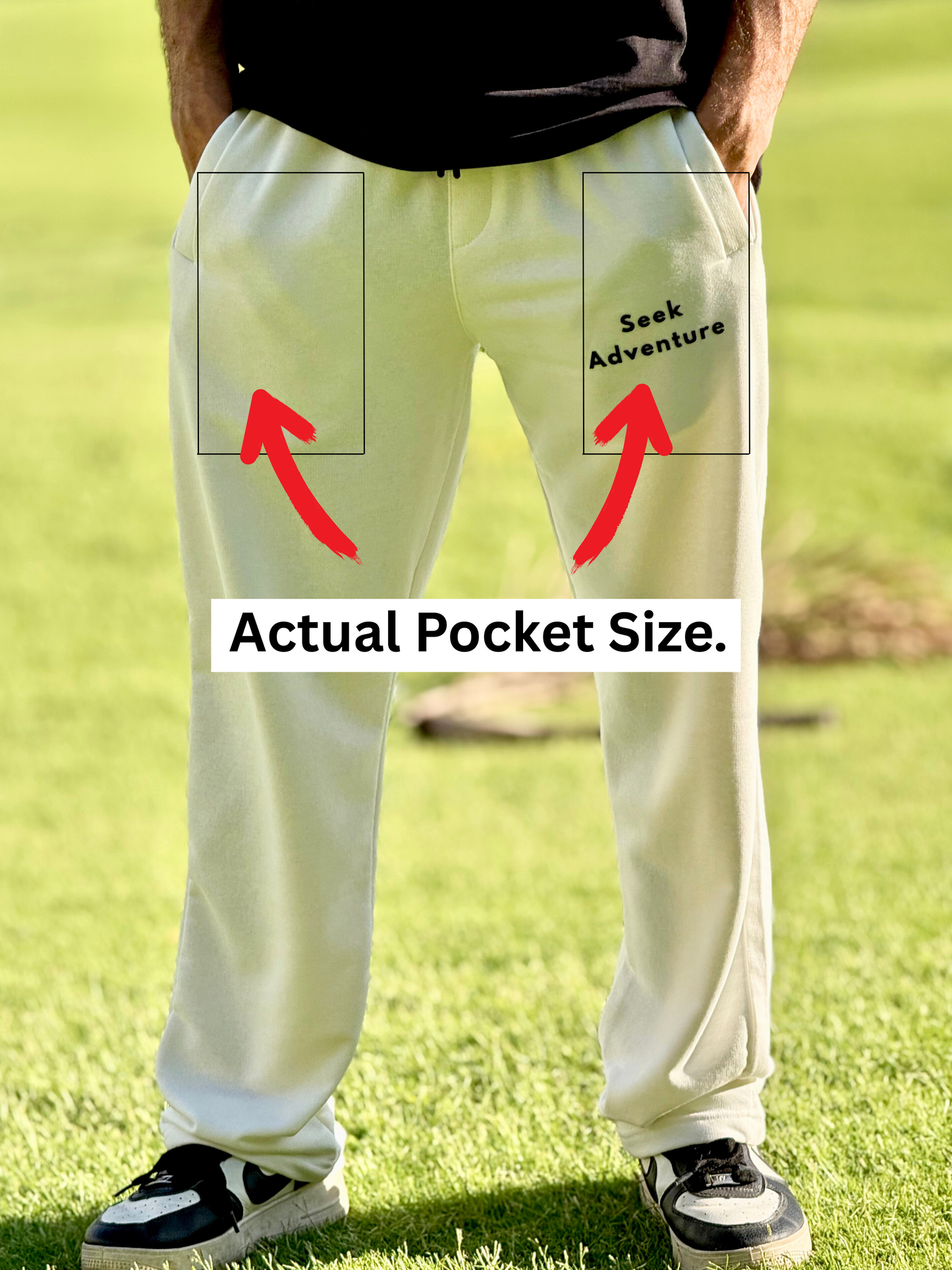 Seek Anti-Theft Sweatpants (Cream)