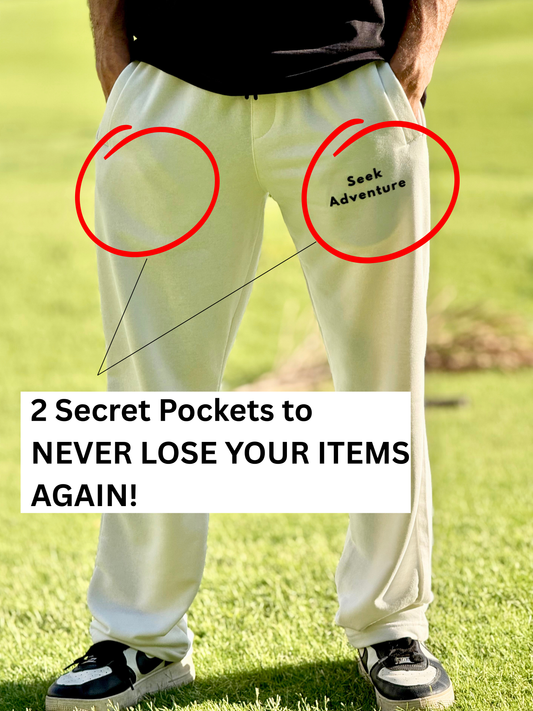 Seek Anti-Theft Sweatpants (Cream)