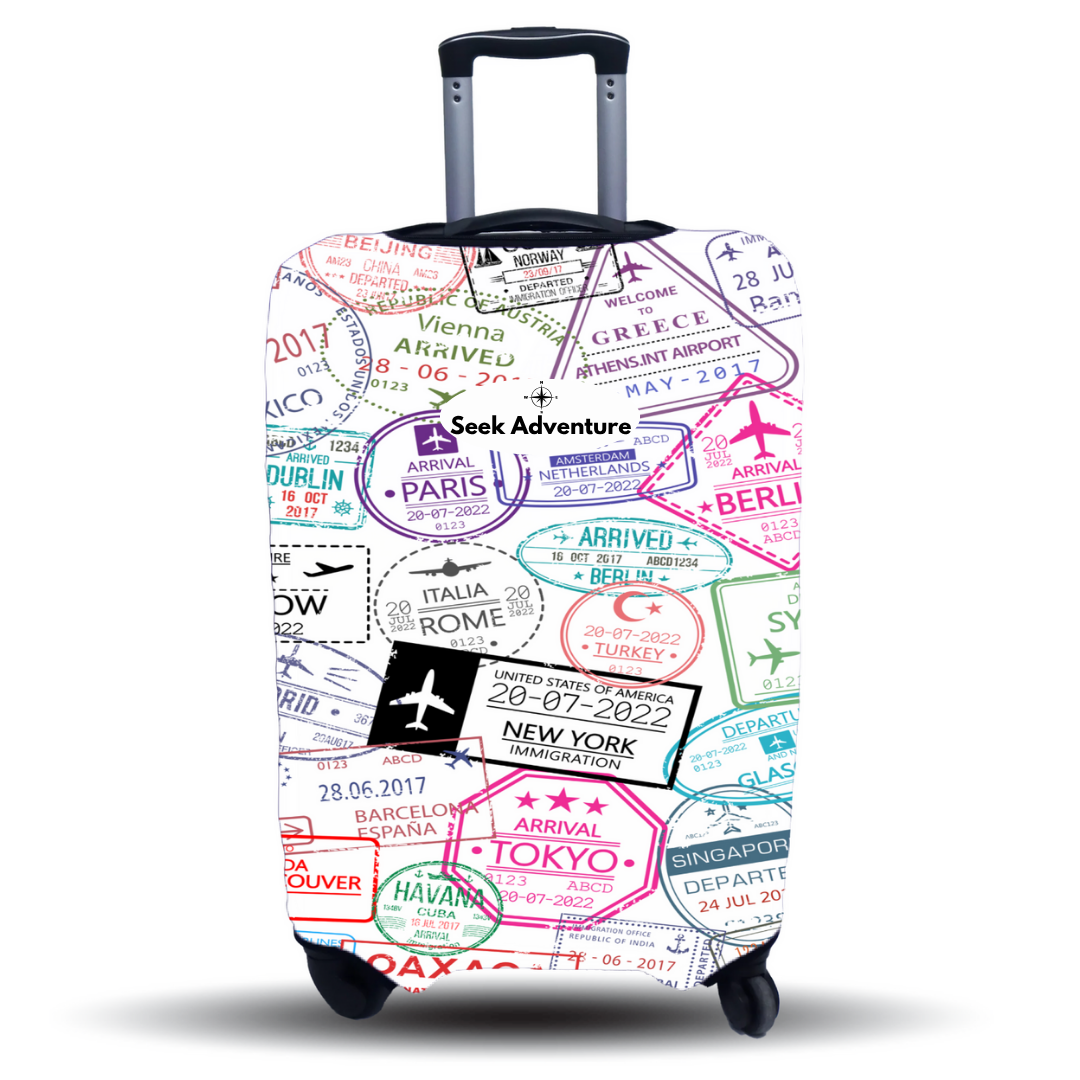 SUITCASE COVER "STAMPS"